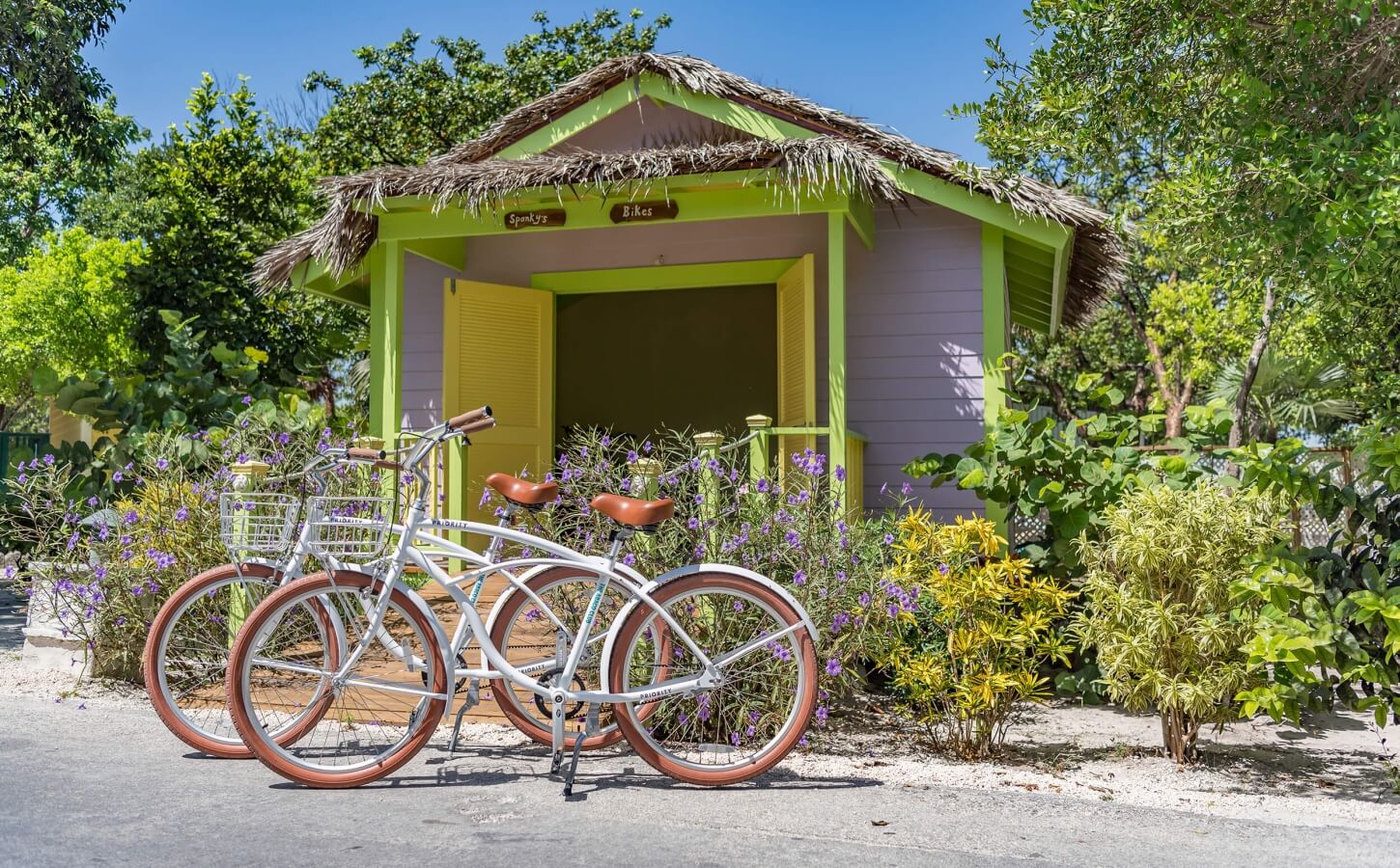 Bike rental space at The Abaco Club