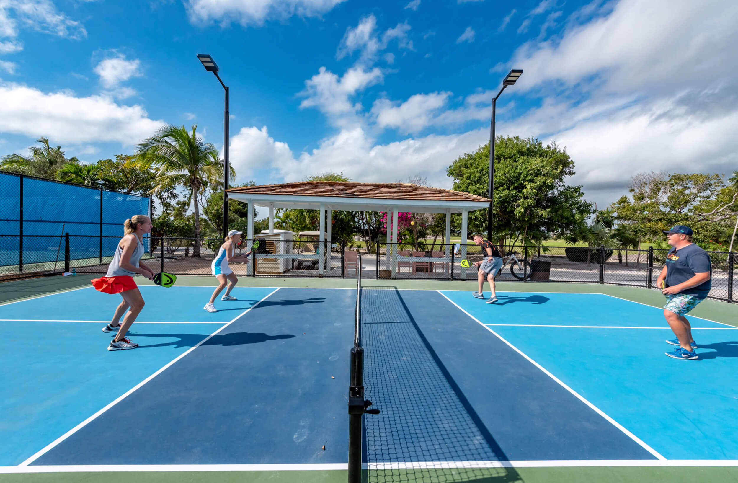 People playing pickle ball at The Abaco Club