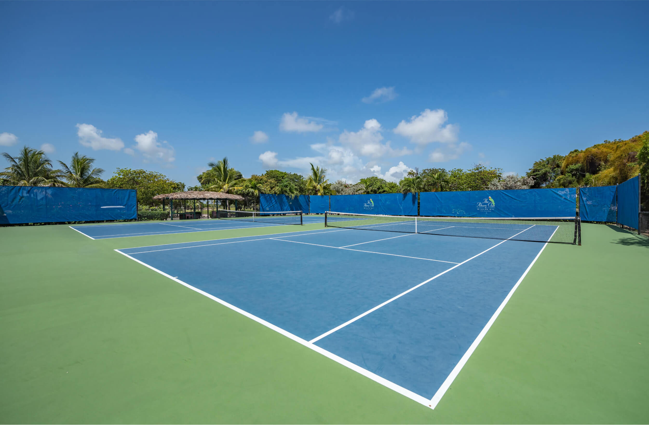 Tennis court of The Abaco Club
