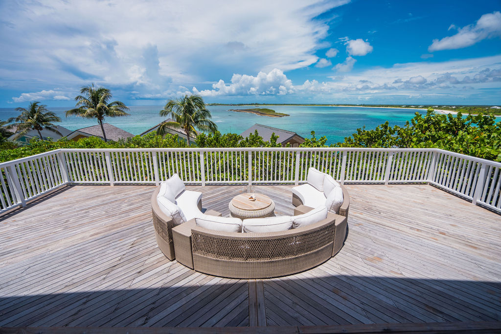 Balcony view from a beachfront property at The Abaco Club