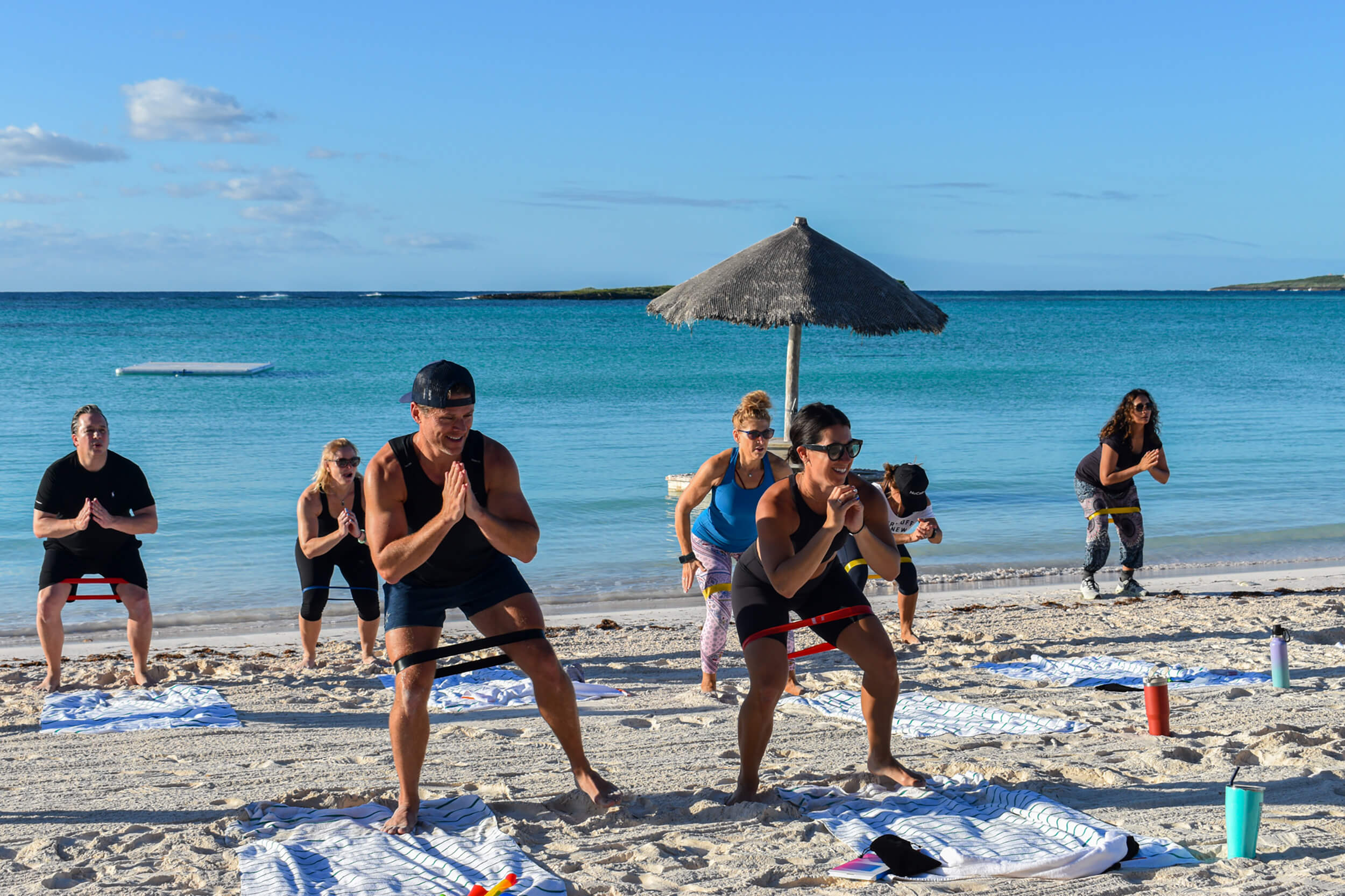 People exercising at The Abaco Club
