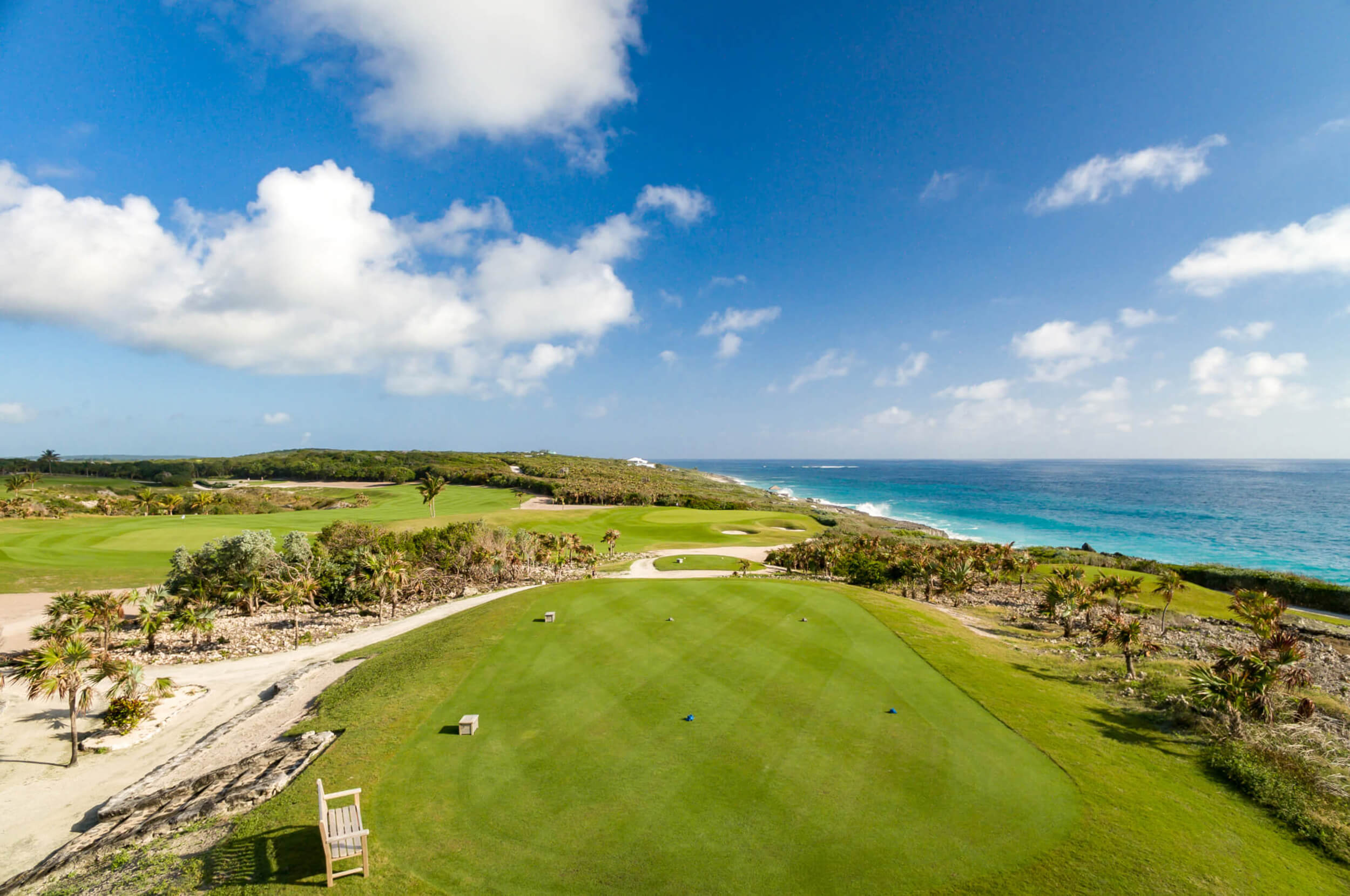Close up view of The Abaco Club Golf Course