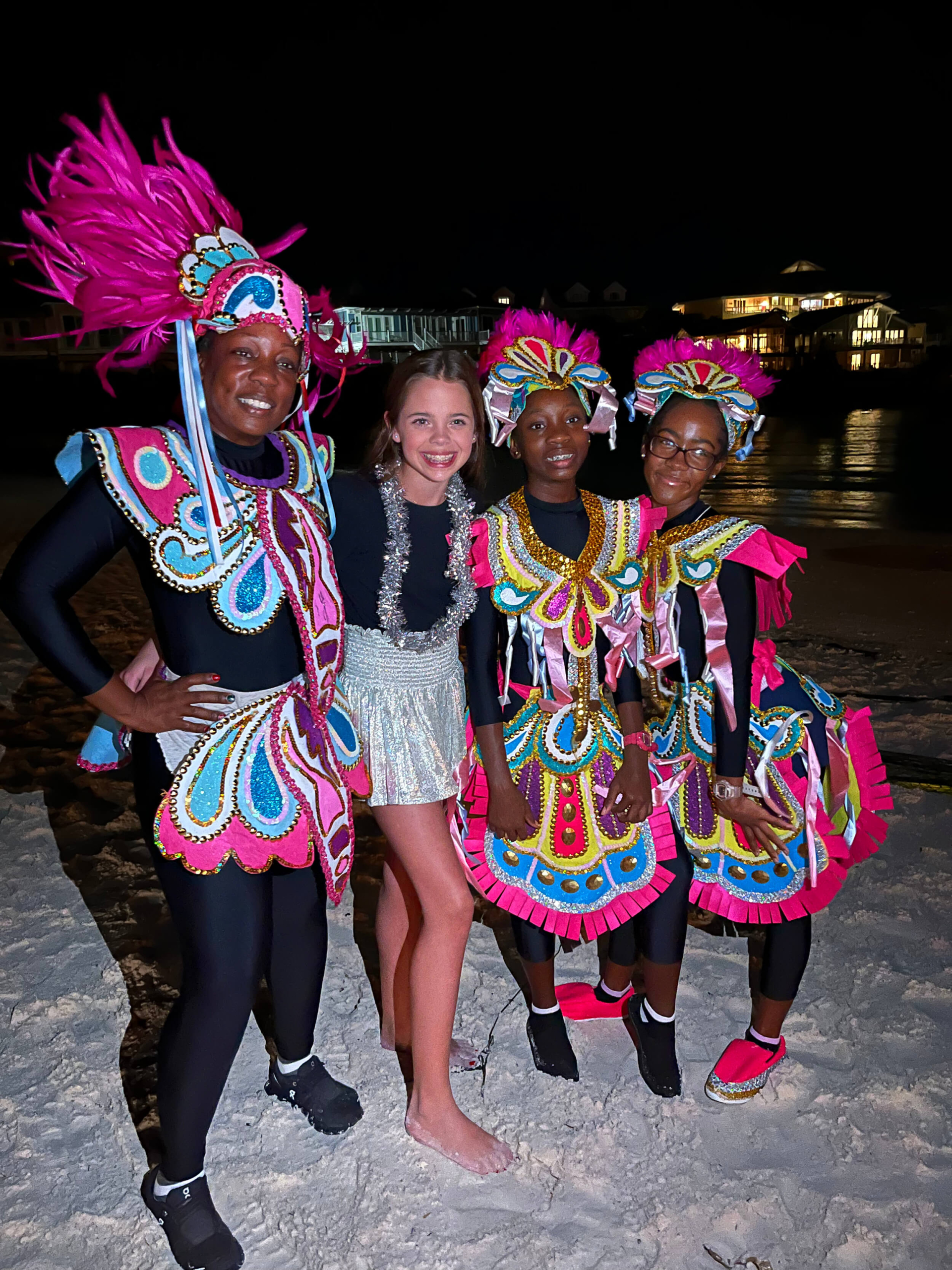 Evening entertainment at The Abaco Club with guests and performers showcasing the rich club lifestyle and coastal living