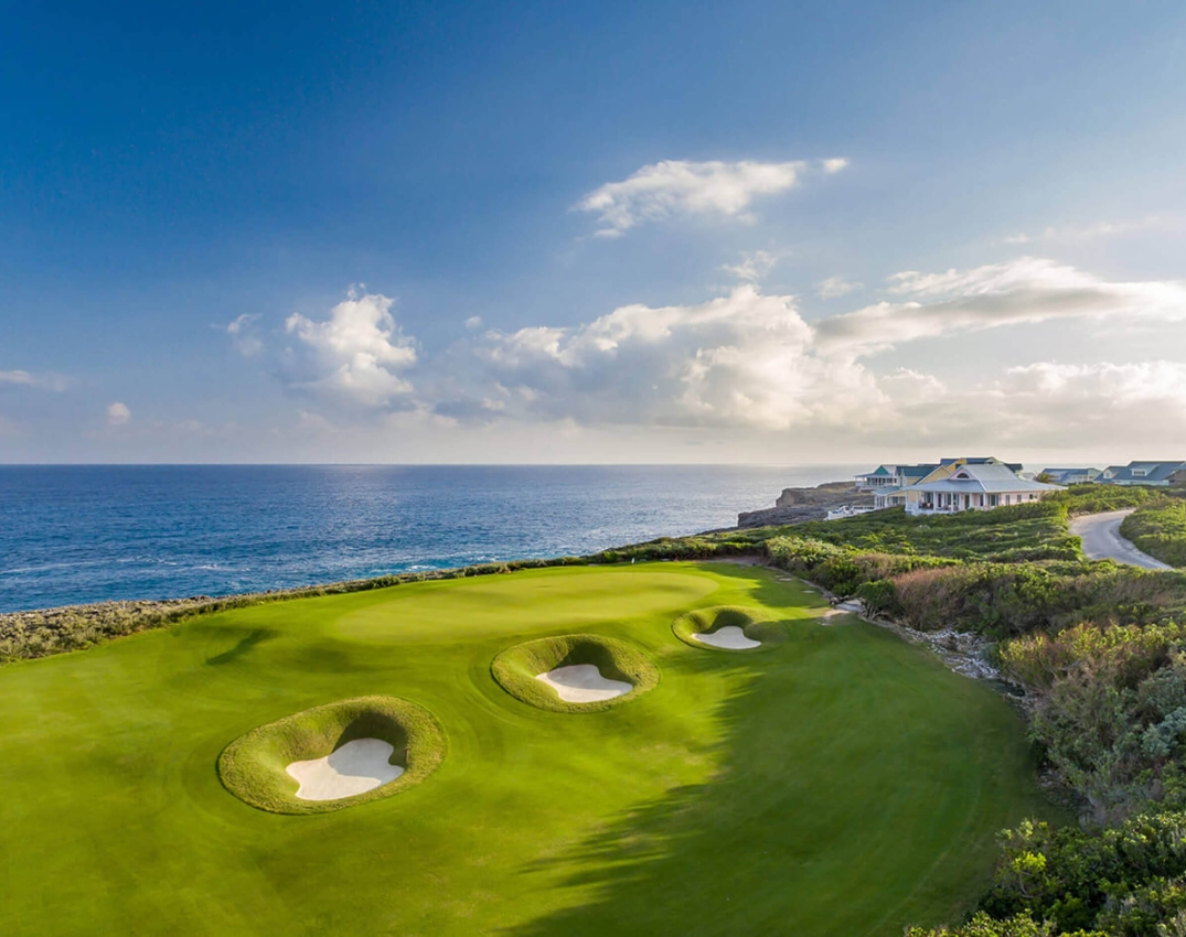 golf course with 3 bunkers at The Abaco Club