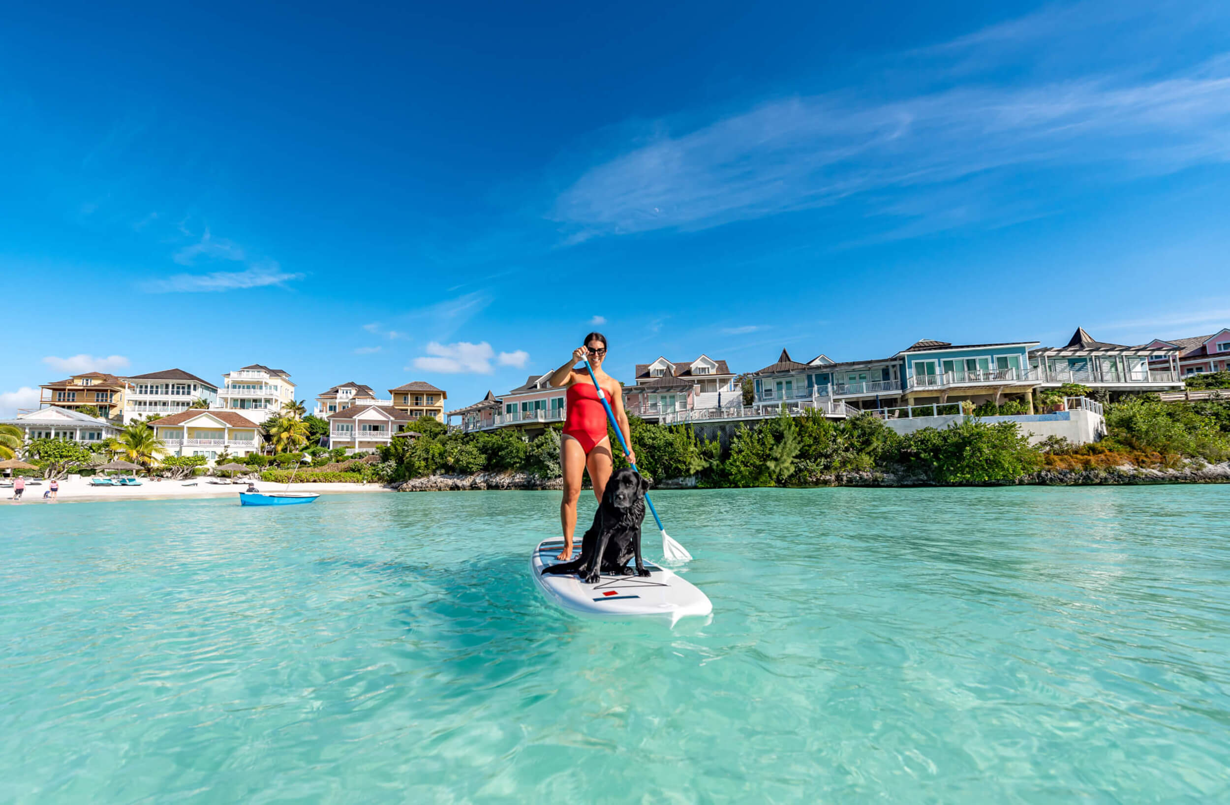 A person Paddle boarding at The Abaco Club