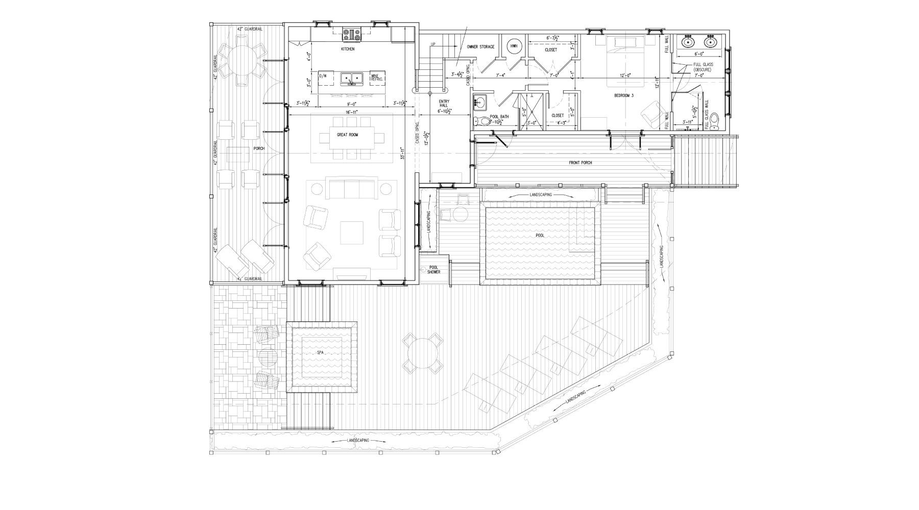 Floor plan of the 2nd floor of a of a luxury beachfront property in The Ridge neighborhood at The Abaco Club