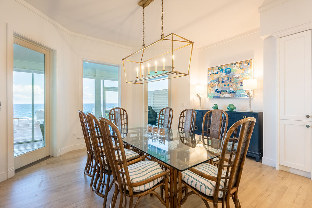Spacious dining area of a property at The Abaco Club The Cliffs neighborhood