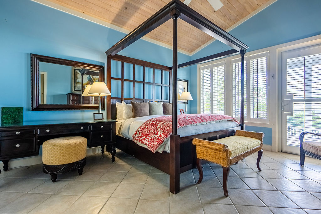The Look out bedroom at The Abaco Club showcasing lifestyle of Bahamian coastal living