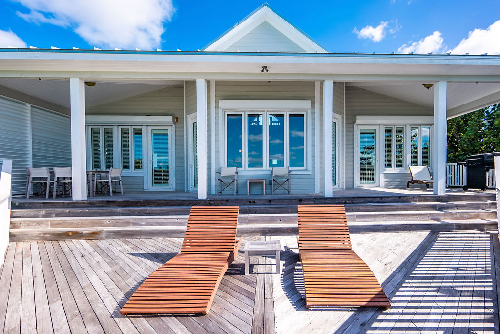 Rest area of the elegant beachfront, The Look out, property in The Abaco Club