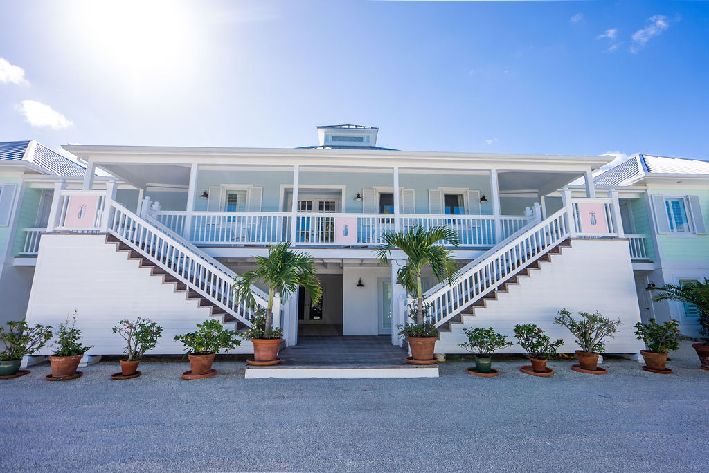 Panoramic view of an elegant house in The Estates neighborhood at The Abaco Club