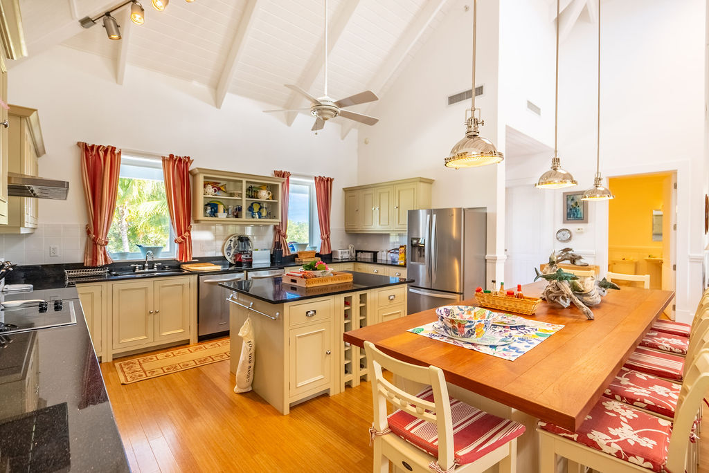 Open design Kitchen of a house in The Estates neighborhood at The Abaco Club