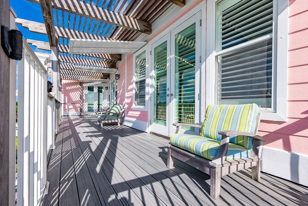 Spacious deck from one of the real estate properties at The Abaco Club