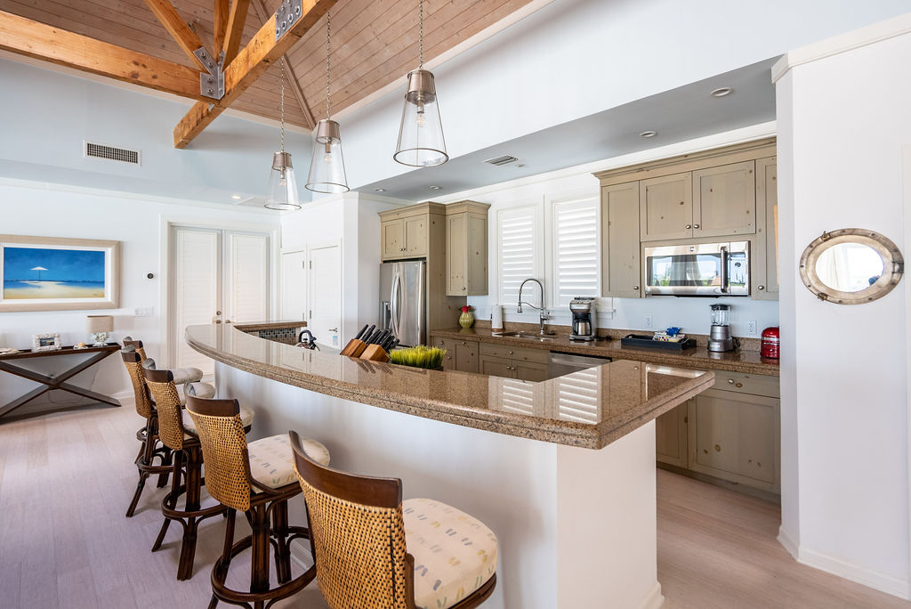 Elegant kitchen from one of the real estate properties at The Abaco Club