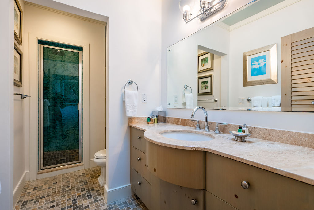 Bathroom from one of the real estate properties at The Abaco Club