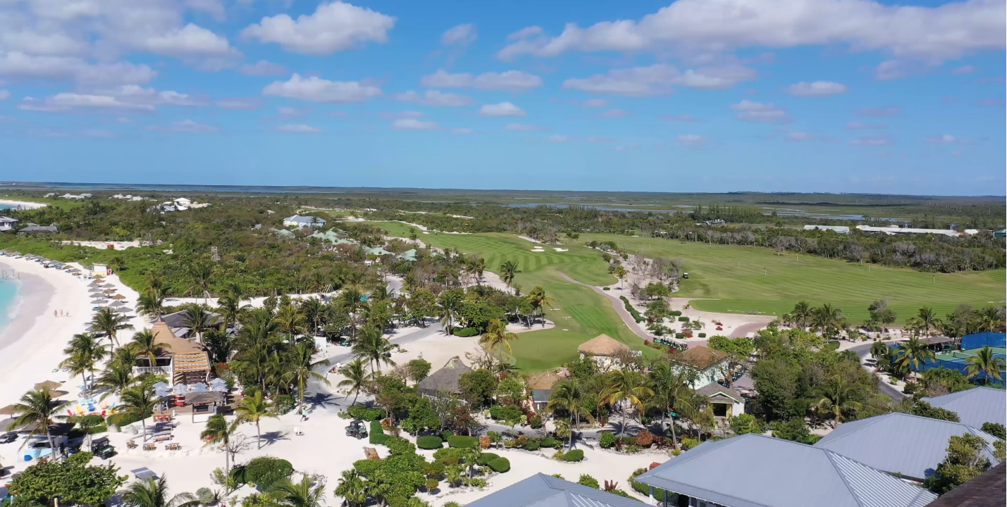 Aerial view of The Abaco Club
