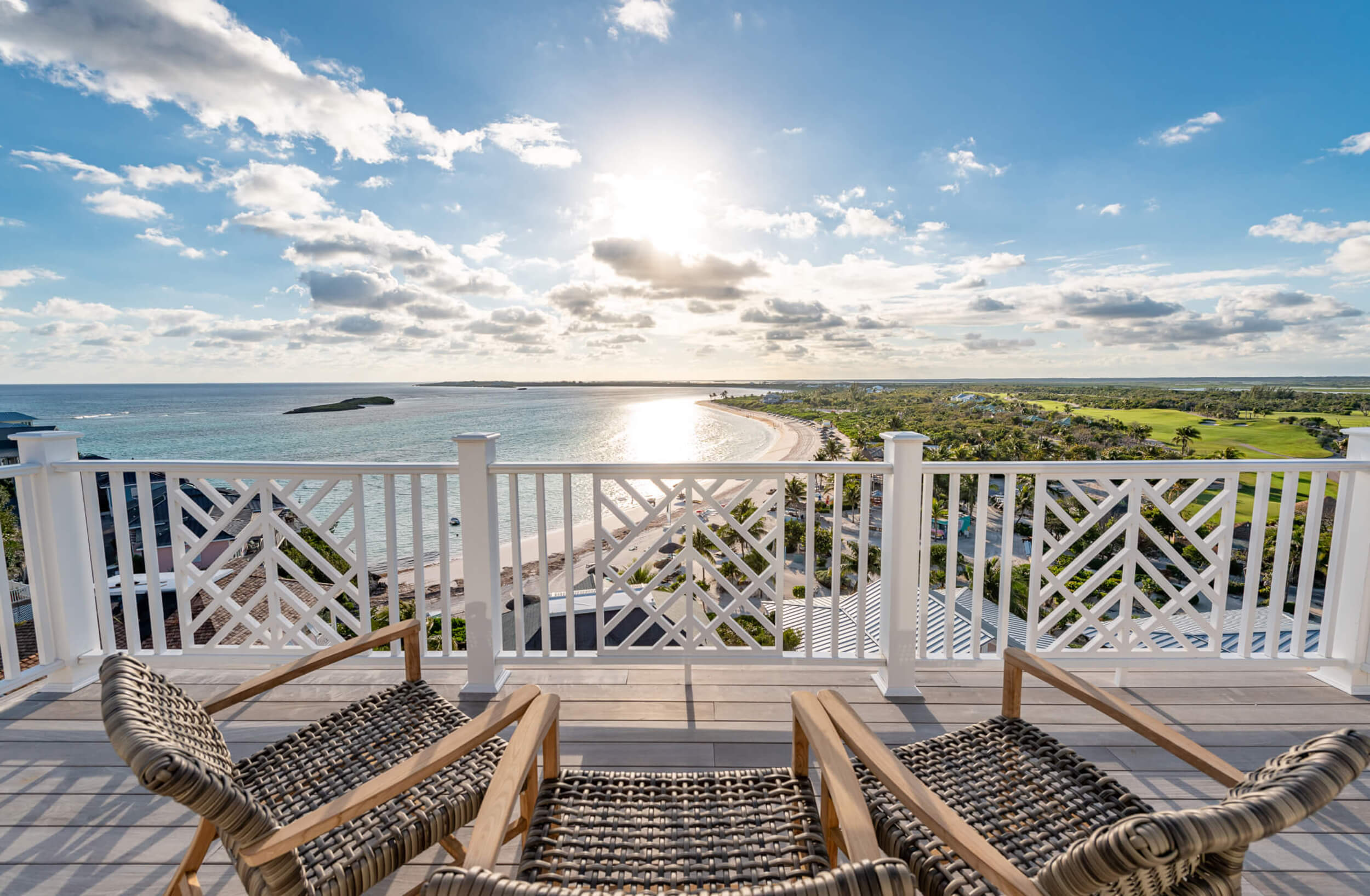 Balcony of a house in The Ridge neighborhood in Bahamas