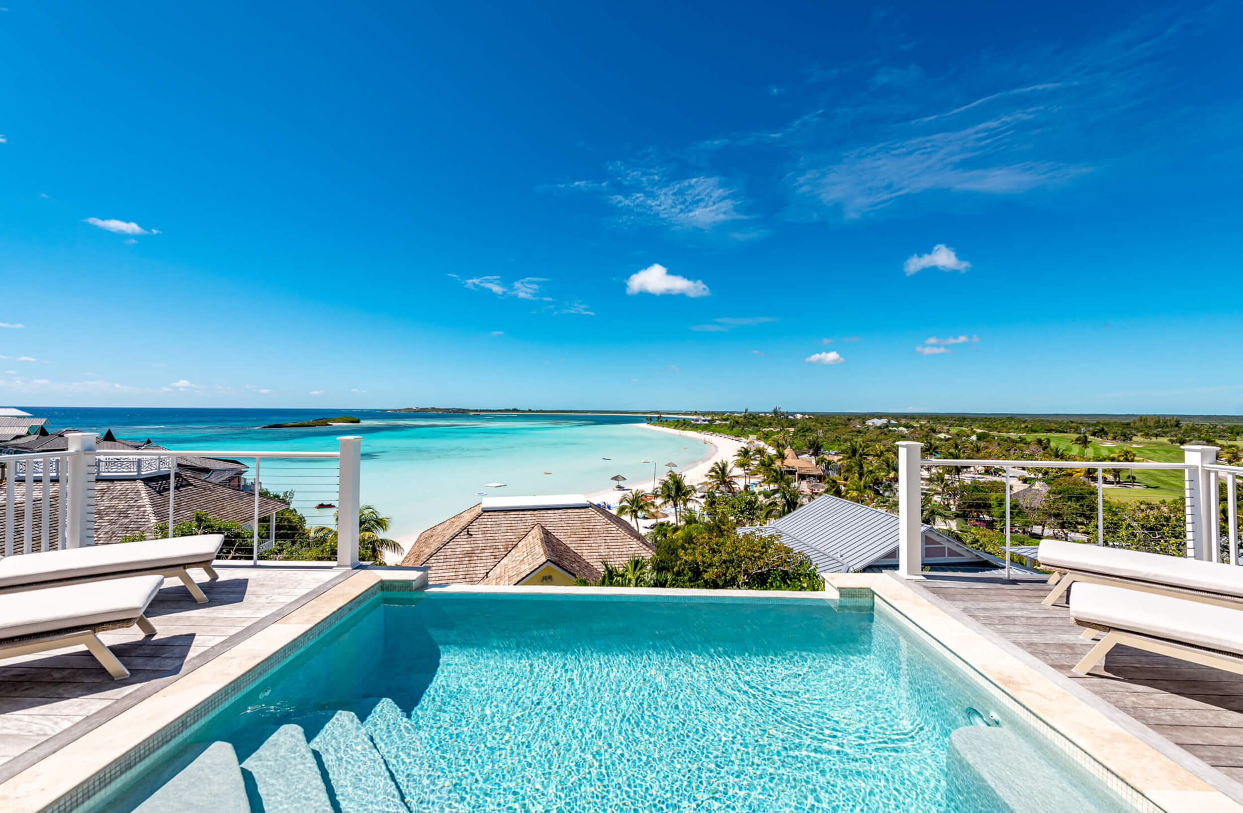 House with a pool in the Bahamas at The Abaco Club
