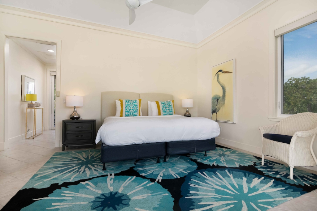 Master bedroom from a property at The Abaco Club