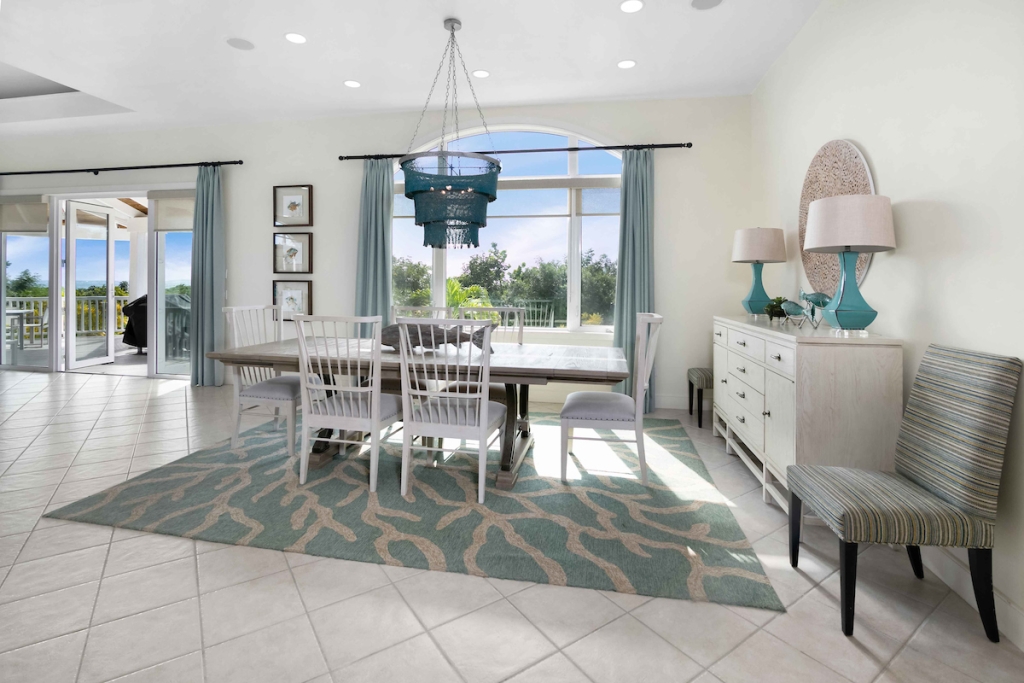 Dining room from a property at The Abaco Club