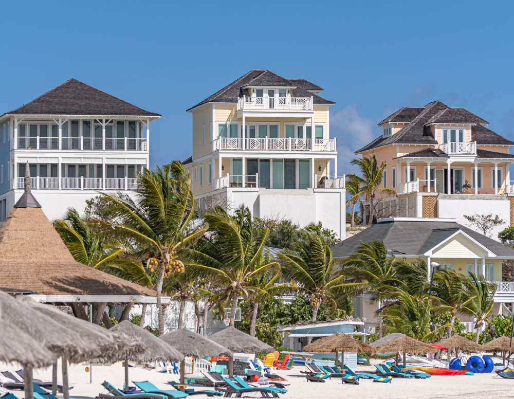 image of houses in The Ridge, a prestigious neighborhood at The Abaco Club