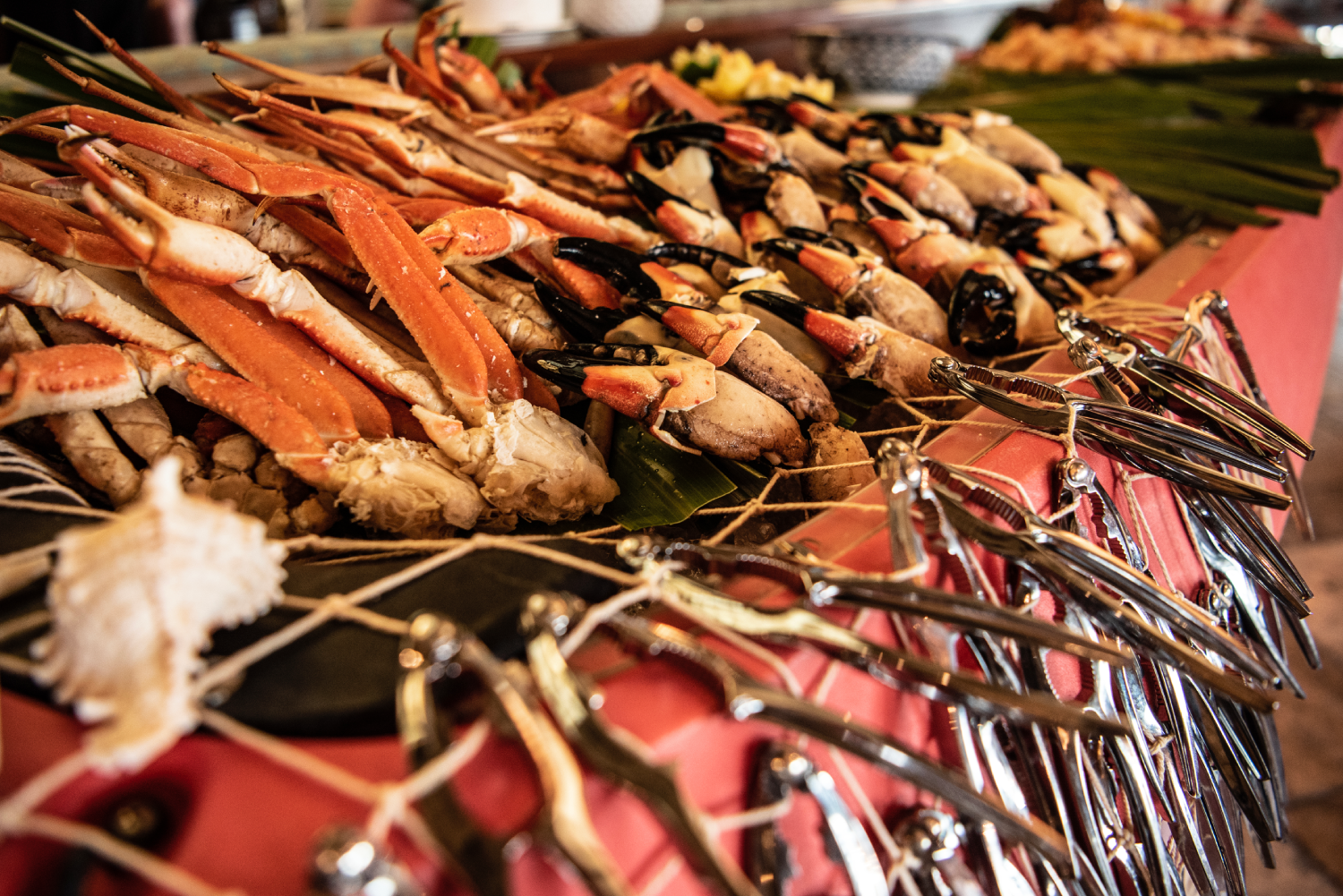 A sumptuous seafood spread representing the club lifestyle at The Abaco Club