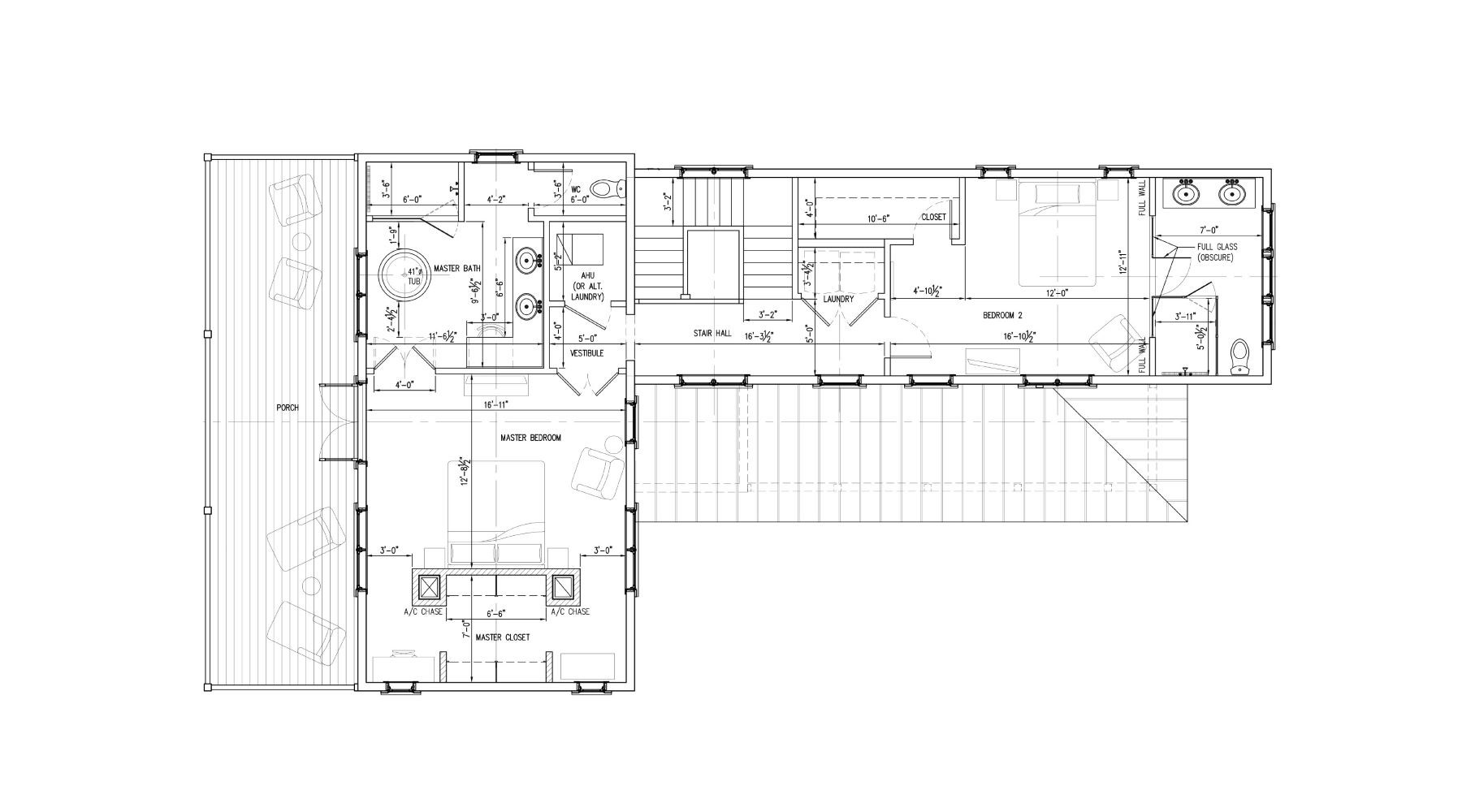 Floor plan of Residence 301 a beachfront property in The Ridge at The Abaco Club