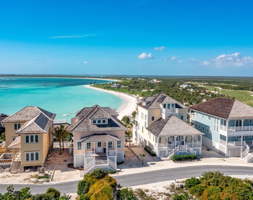 Aerial view of The Abaco Club's Ridge neighborhood