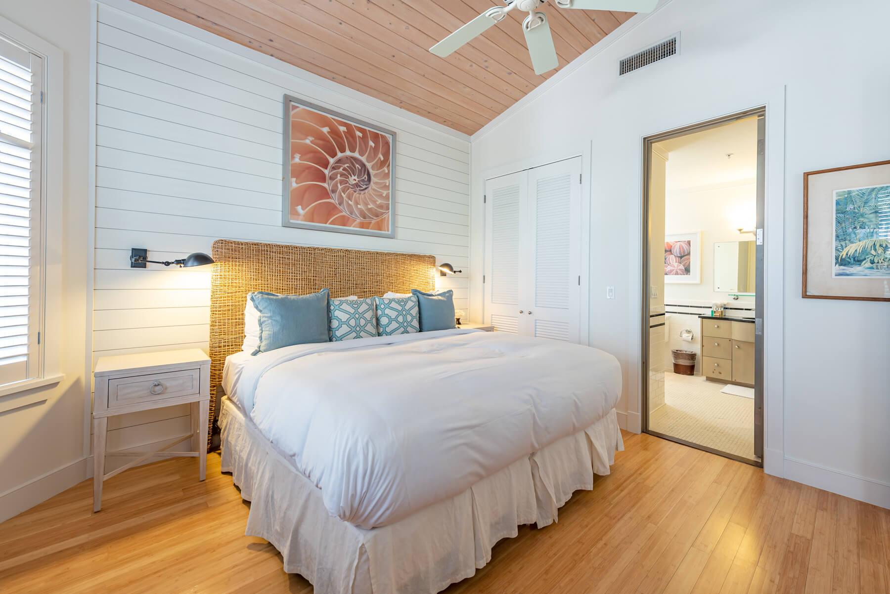 Rendering of a beachfront villa bedroom at The Abaco Club.