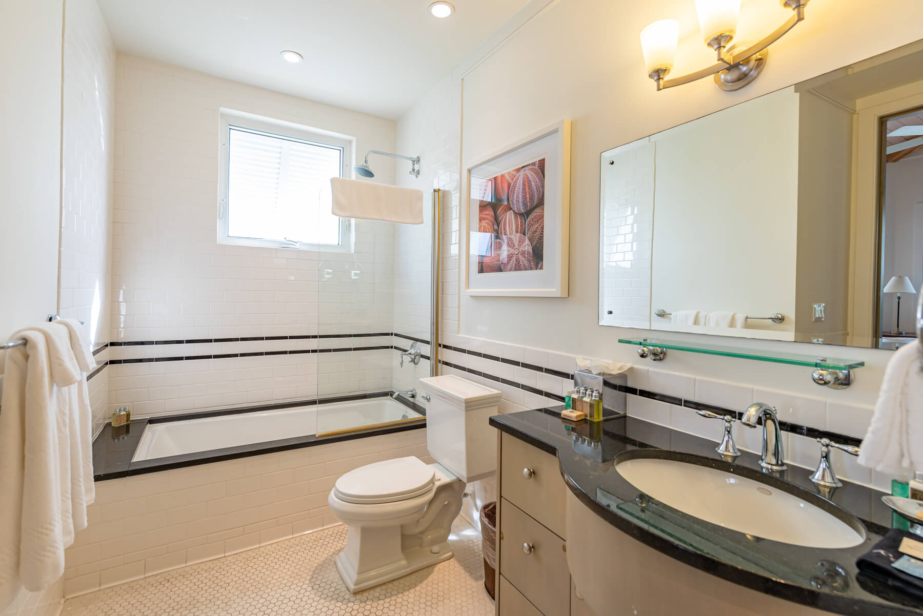 Image of a luxurious villa bathroom at The Abaco Club
