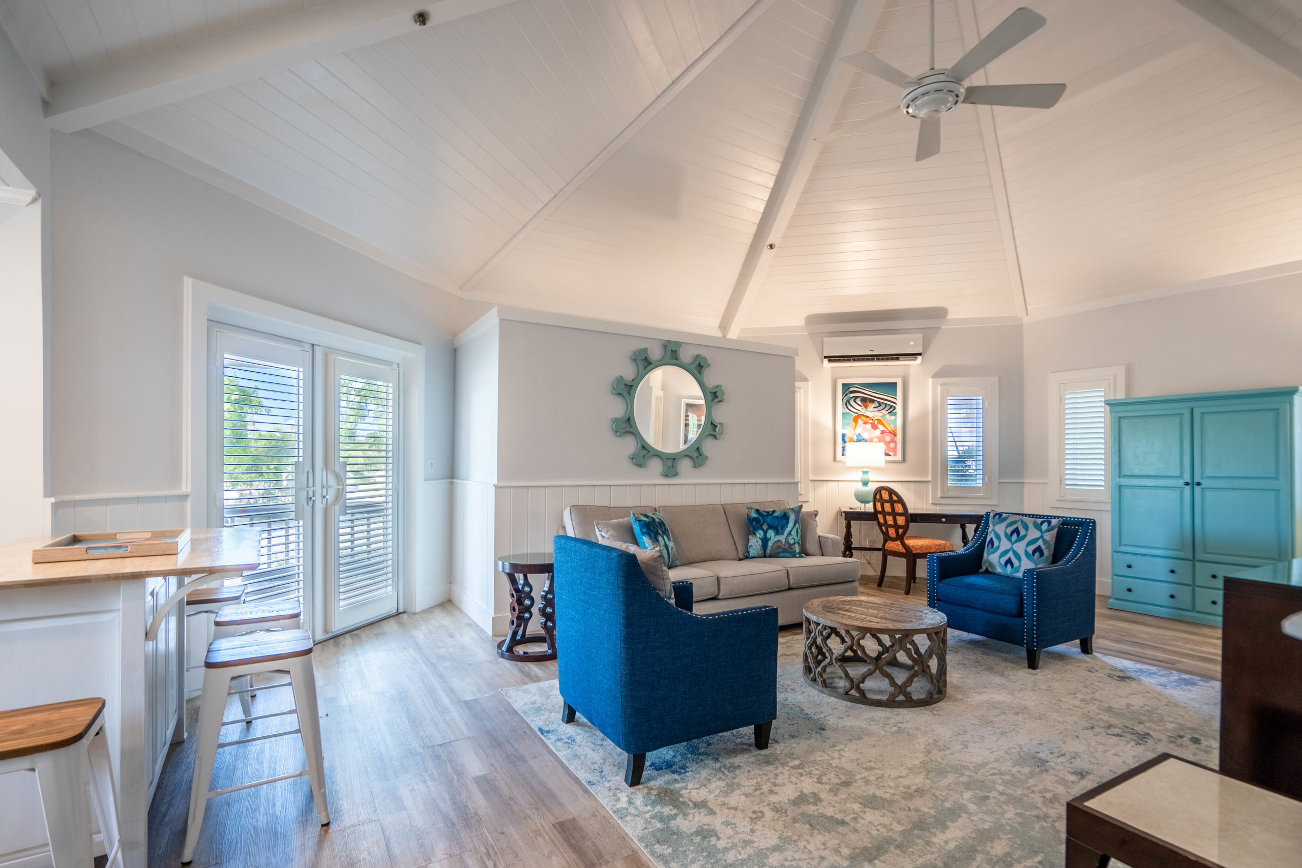 Beautiful open living concept in a beachfront property at The Abaco Club