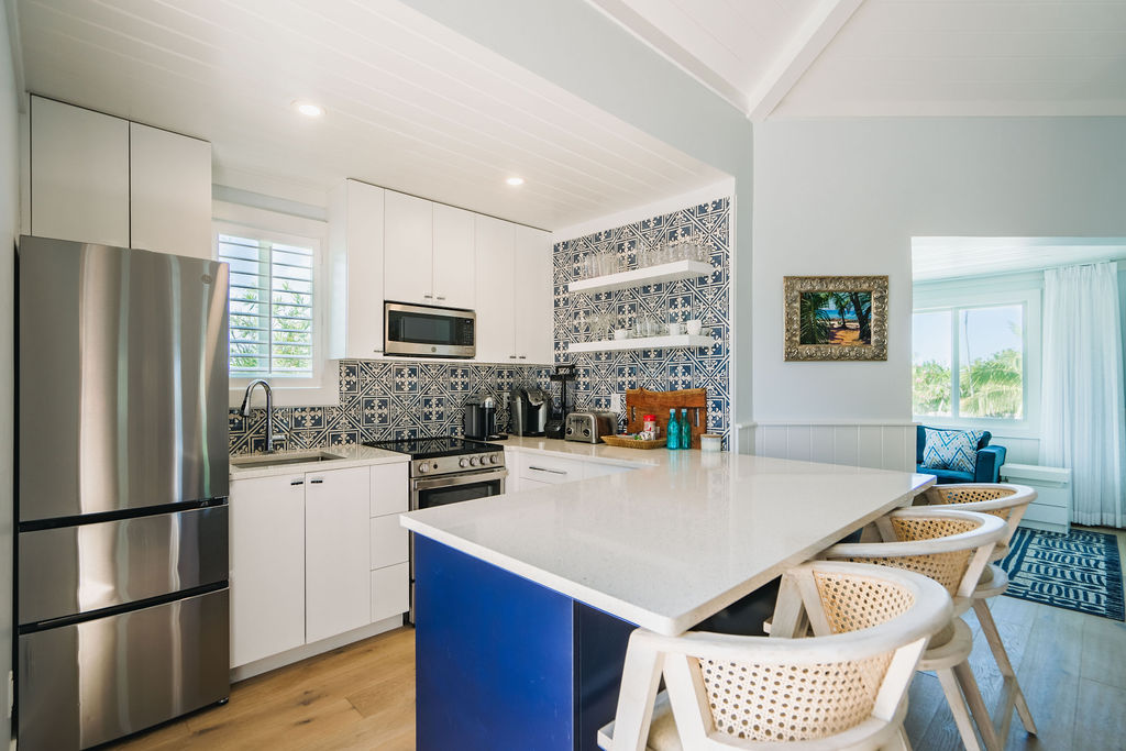 Kitchen at a luxury beachfront property at The Abaco Club