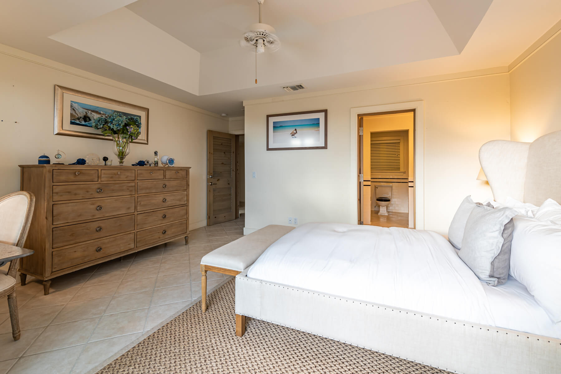 queen bed at The Abaco Club