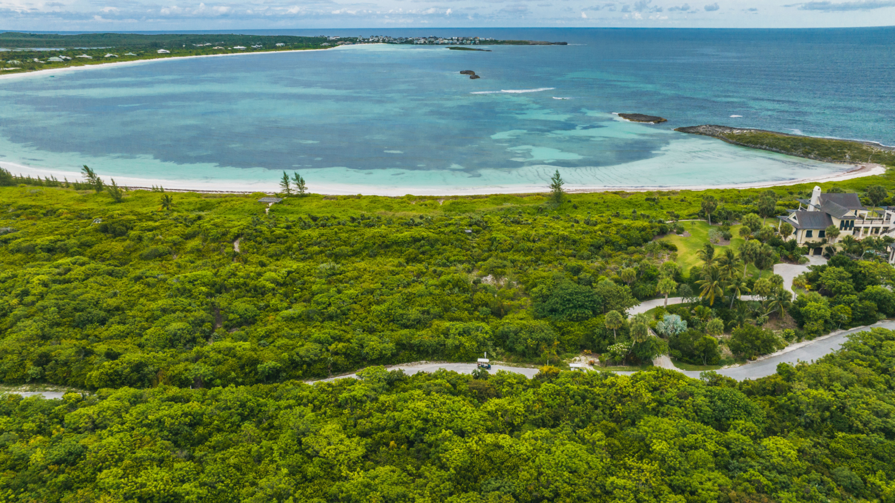Coastal landscape at The Abaco Club, showcasing lifestyle golf in The Bahamas